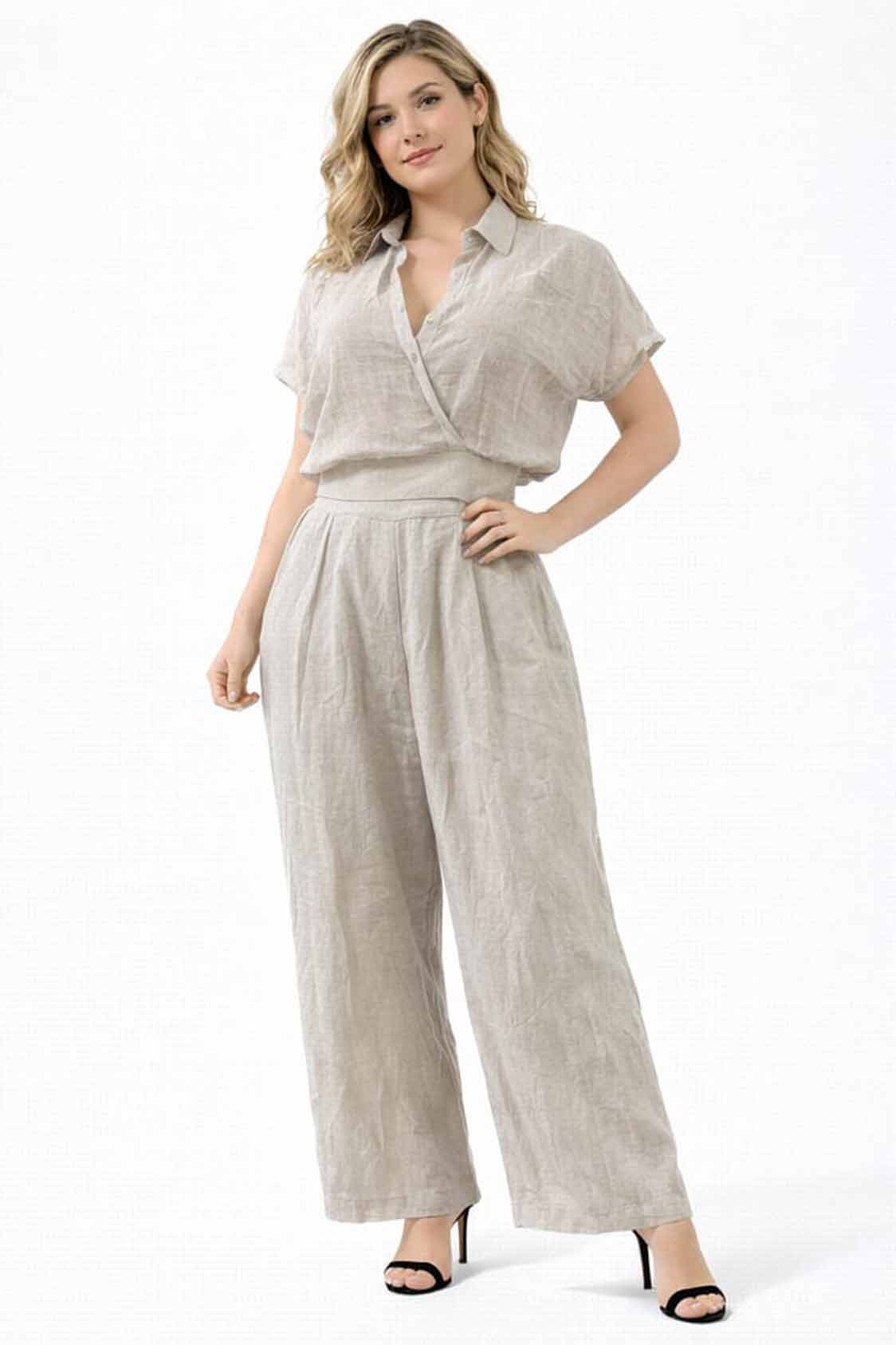 Luxury linen over wrap