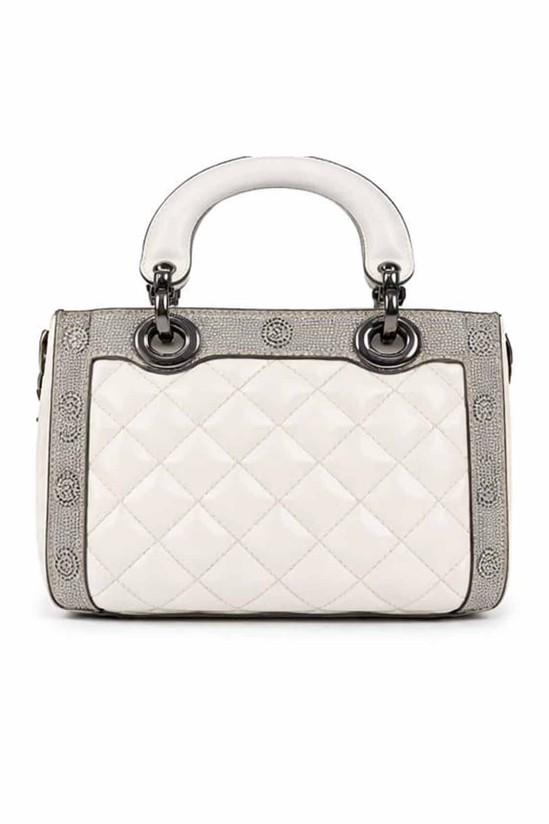 Rocker shoulder bag with flap