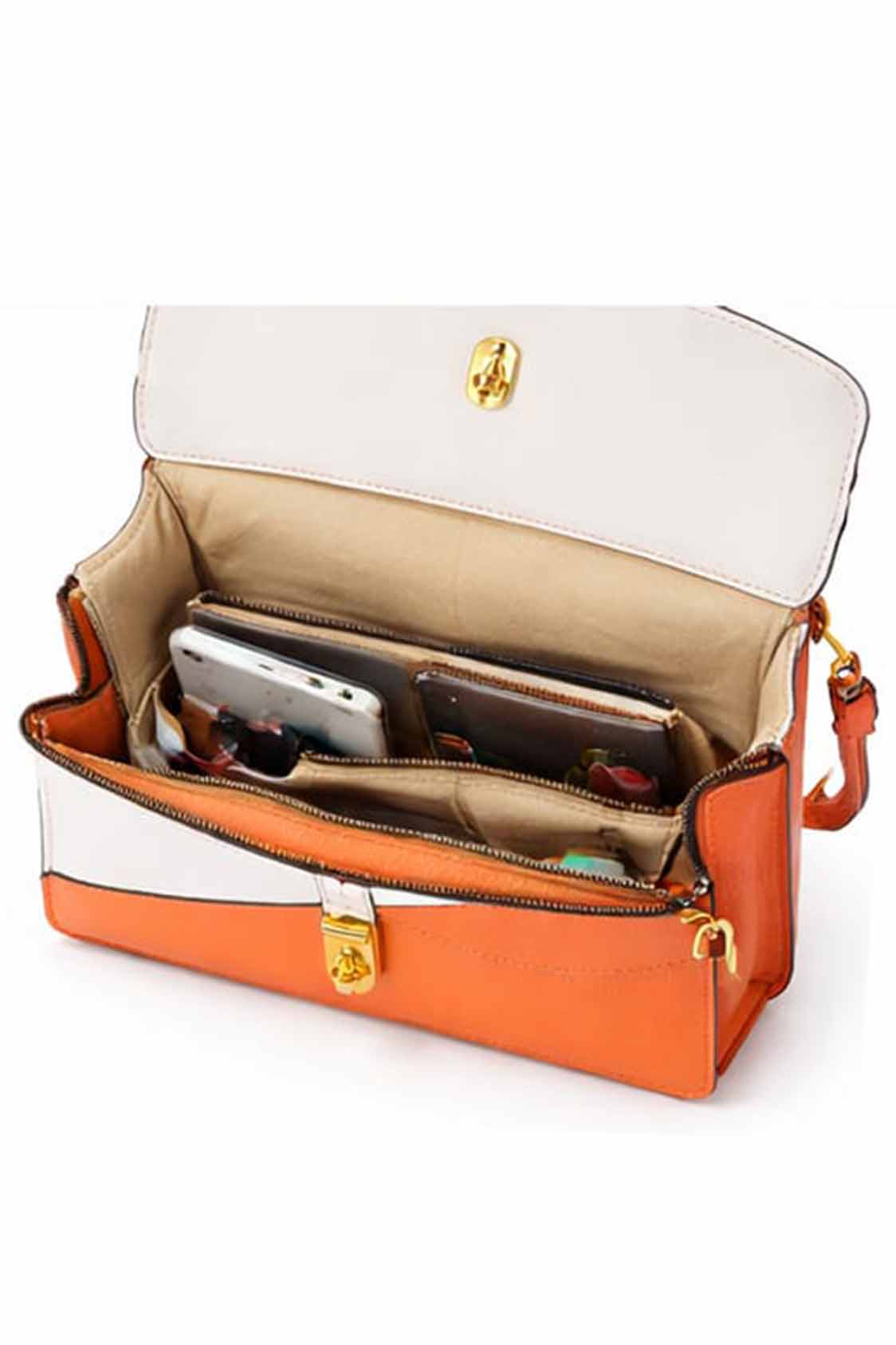 Rocker shoulder bag with flap bh - Image 2