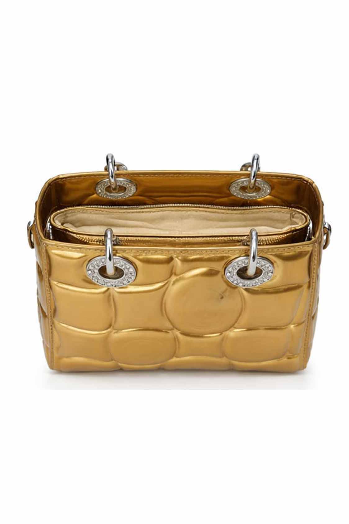 Gold Stylish Women's Elegant Handbag - Image 2