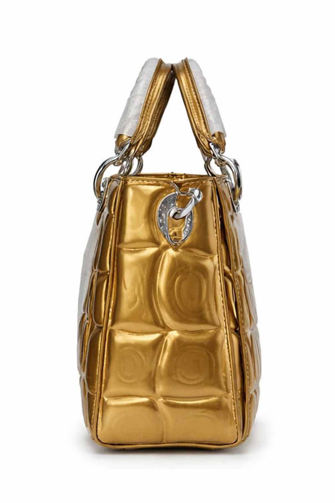 Gold Stylish Women's Elegant Handbag - Image 3