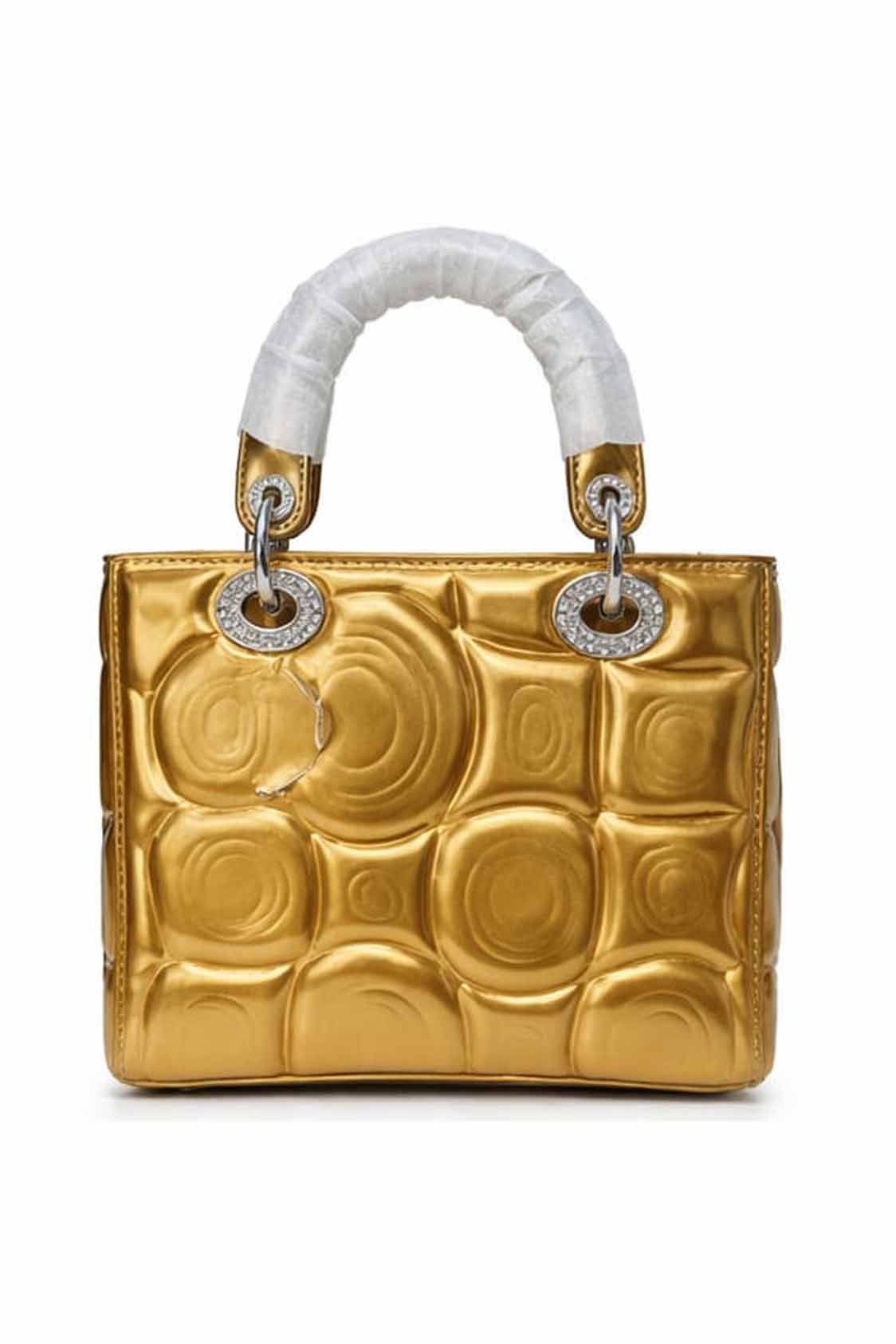 Gold Stylish Women's Elegant Handbag
