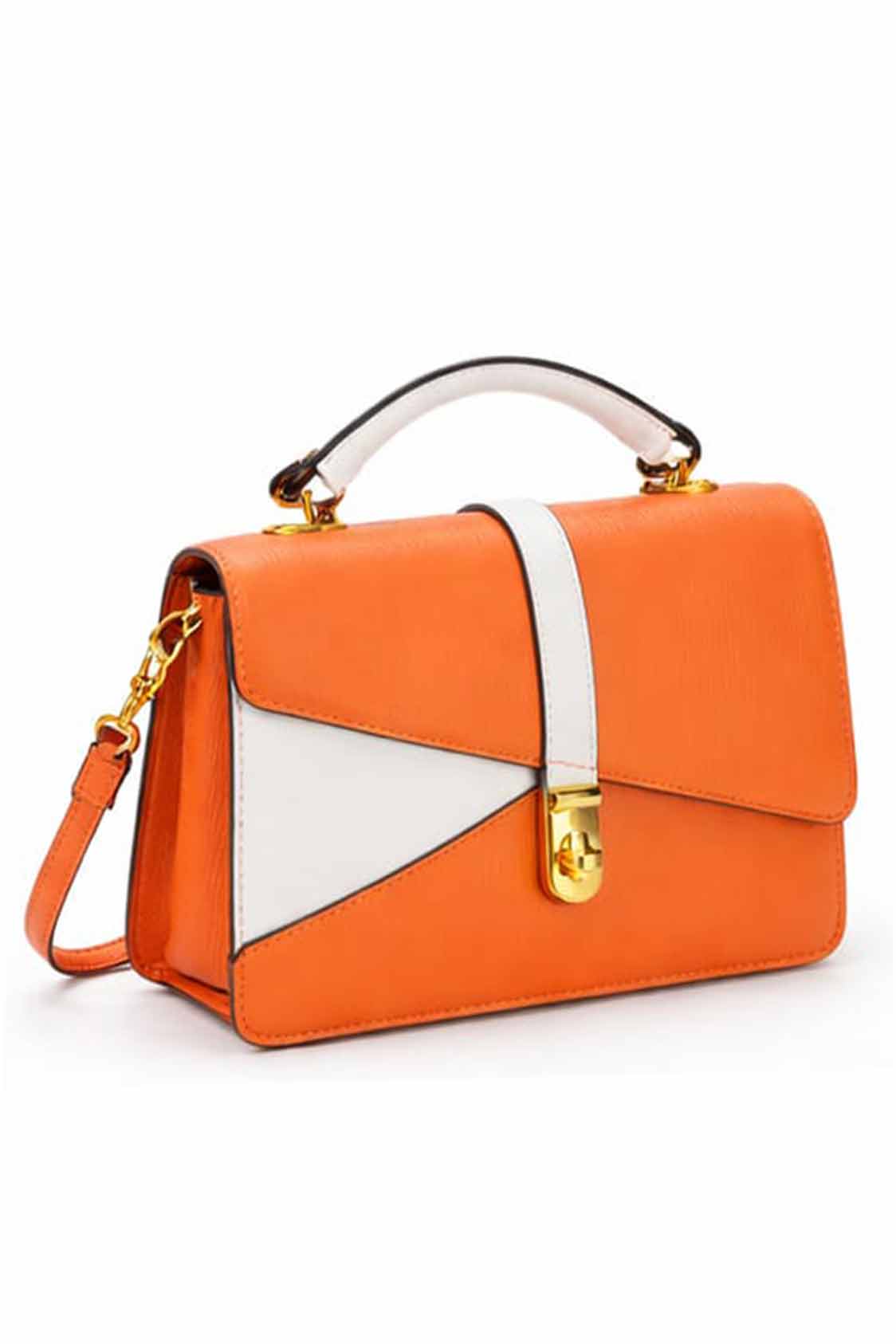 Rocker shoulder bag with flap bh