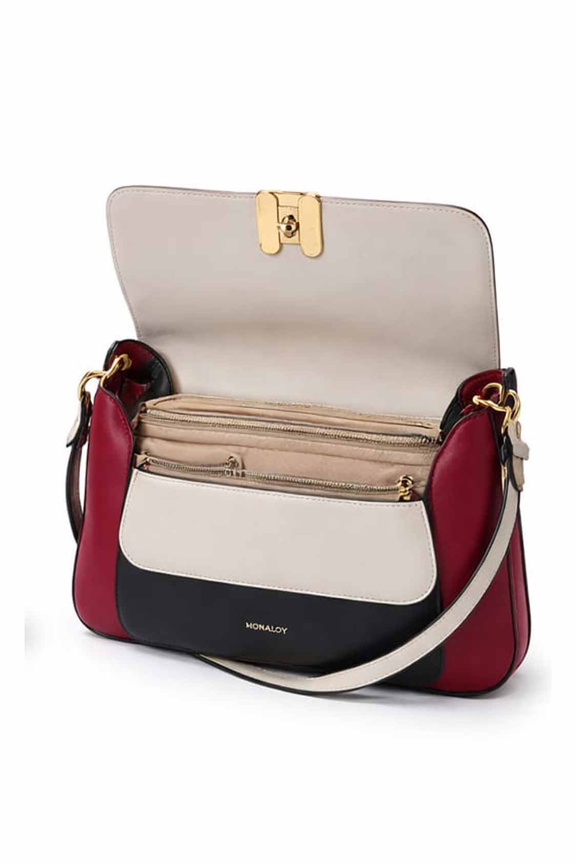 Rocker shoulder bag with flap - Image 2