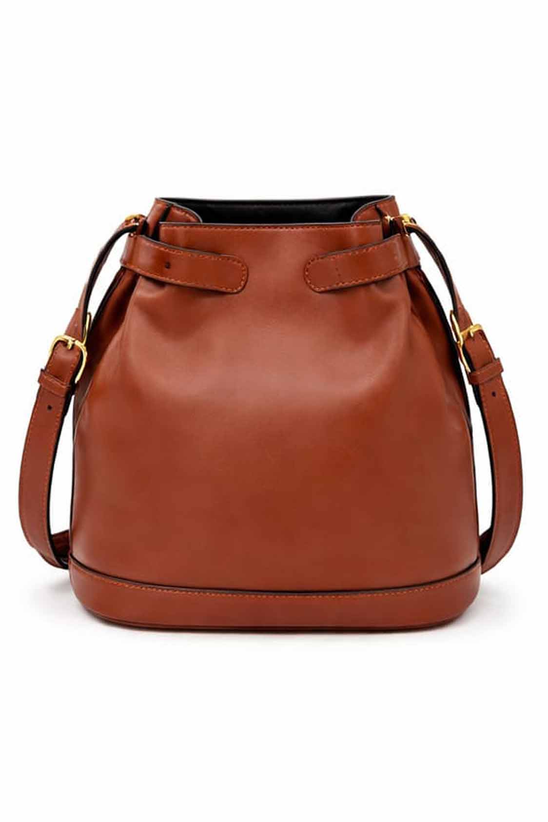 Fashion Leather Bucket Bag - Image 2