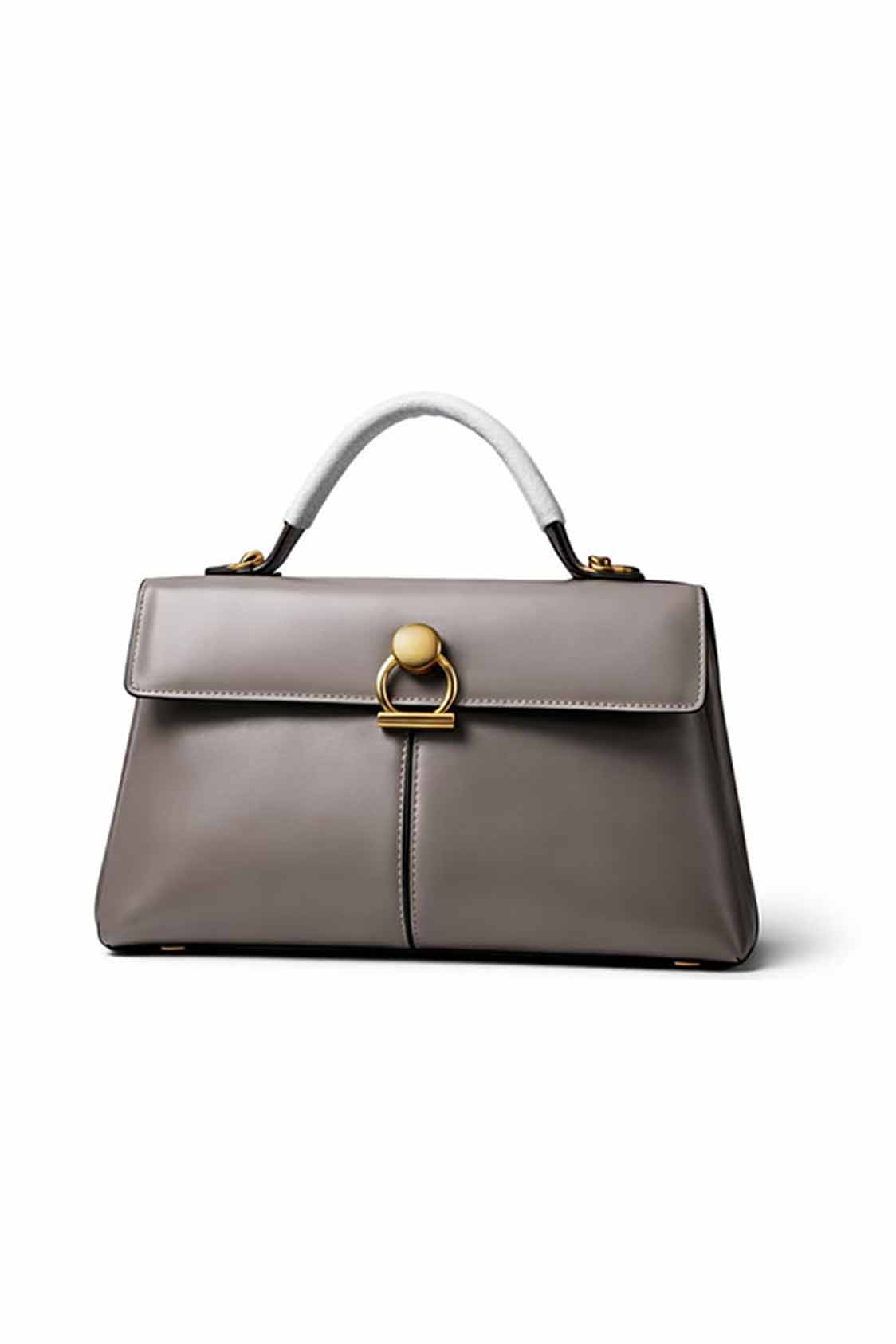 Rocker shoulder bag with  flaps s