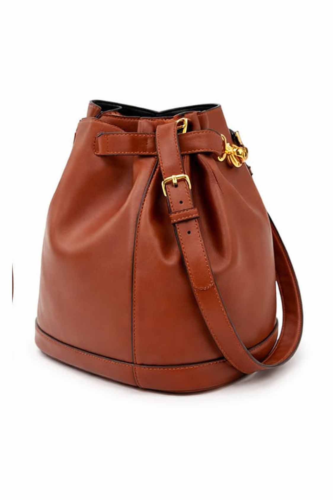 Fashion Leather Bucket Bag - Image 4